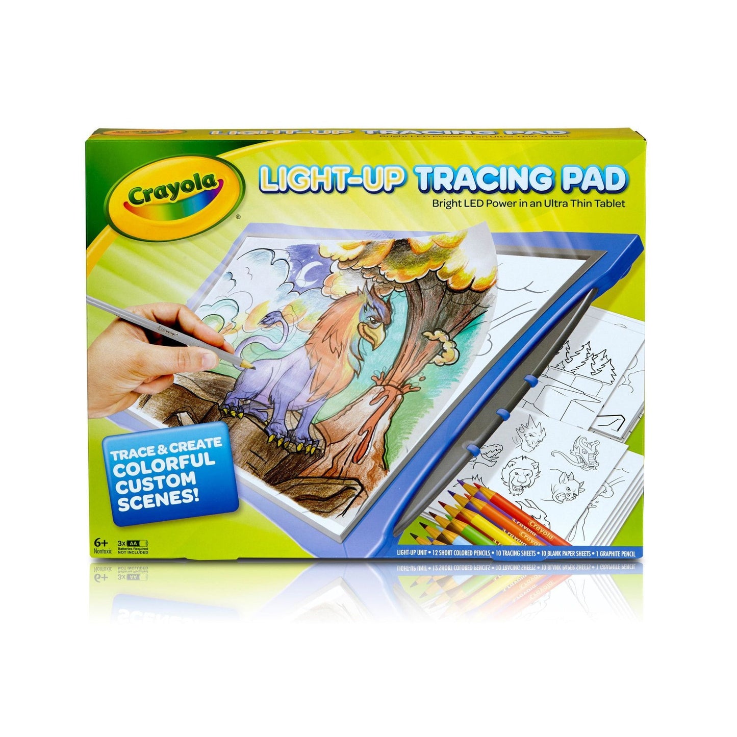 Crayola Light-Up Tracing Pad, Blue, Art Supplies, Creative Toy, Gifts for Kids, Beginner Child