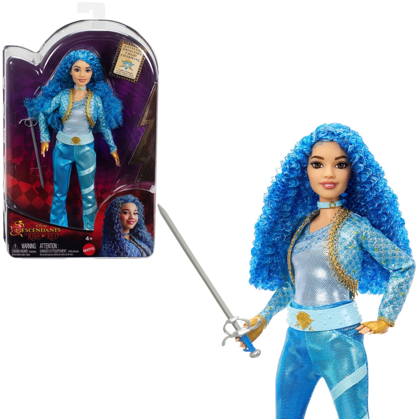 Disney Descendants: The Rise of Red Fashion Doll - Princess Chloe Charming, Daughter of Cinderella