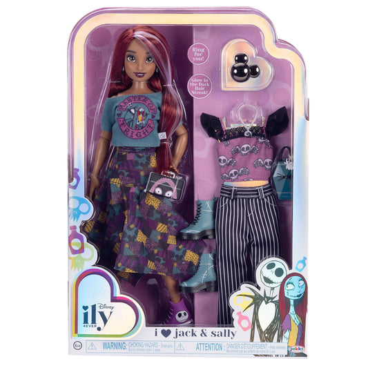 Disney Ily 4EVER I Love Jack & Sally 12 inch Fashion Forward Doll with 2 Gorgeous Fashion Outfits