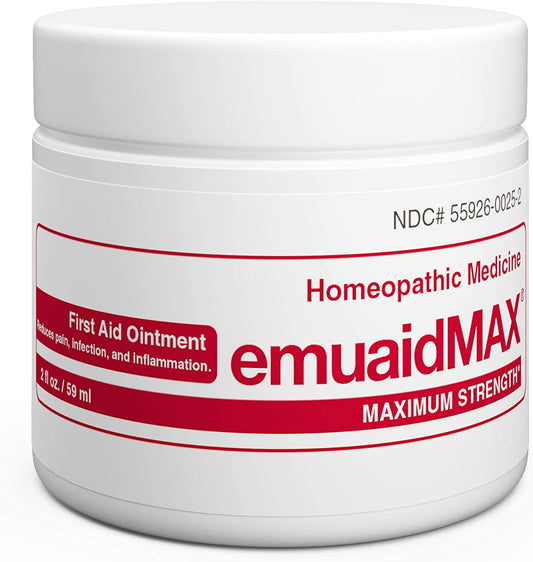 EmuaidMAX® Ointment - Antifungal, Eczema Cream. Maximum Strength Treatment. Use Max Strength for Athletes Foot, Psoriasis, Jock Itch, Anti Itch, Ringworm, Rash, Shingles and Skin Yeast Infection.