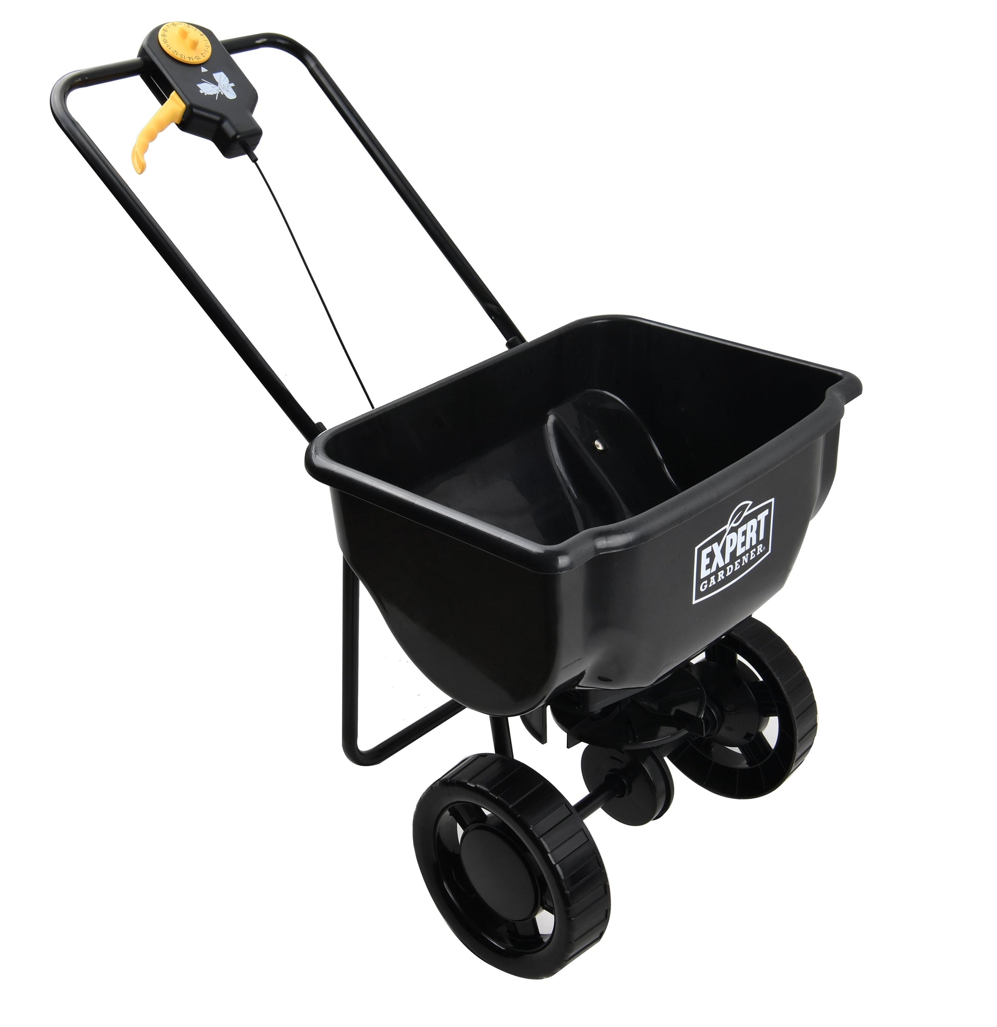 Expert Gardener 15000SQ ft Push Spreader, Black