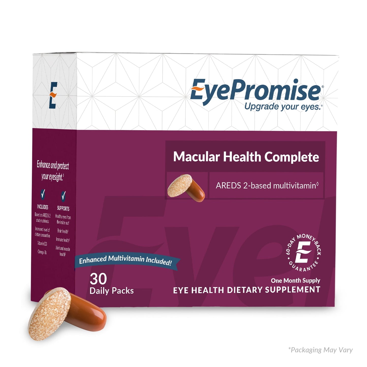 EyePromise Macular Health Complete | Eye Vitamin + Multi | Lutein, Unisex, Eyes, Heart, Brain, Hair, Skin