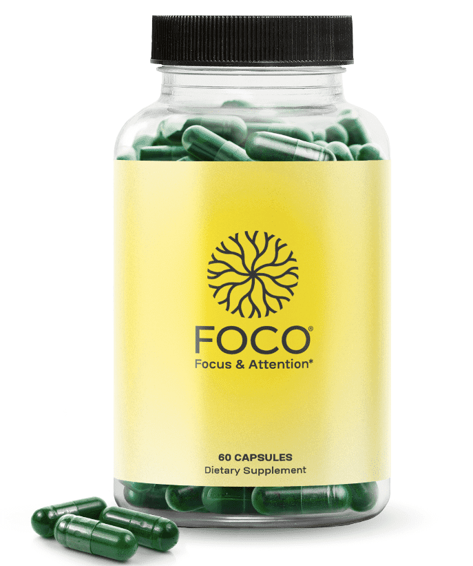 Think FOCO - Focus Supplement for Kids, Teens & Adults - Natural Focus in 30 Minutes - Brain Supplements for Memory and Attention - Vegan Vitamin, Gluten Free, Non GMO Vitamins