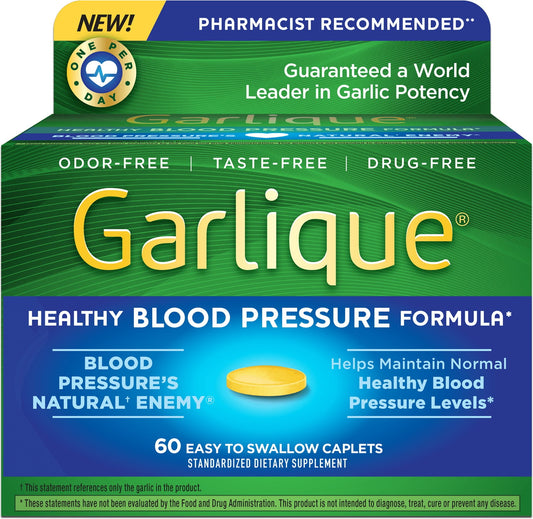 Garlique Healthy Blood Pressure Formula 60 ct (Pack of 2)