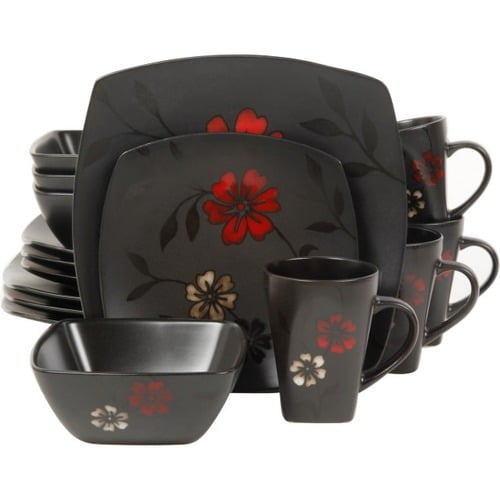 Gibson 16-Piece Evening Blossom Dinnerware Set