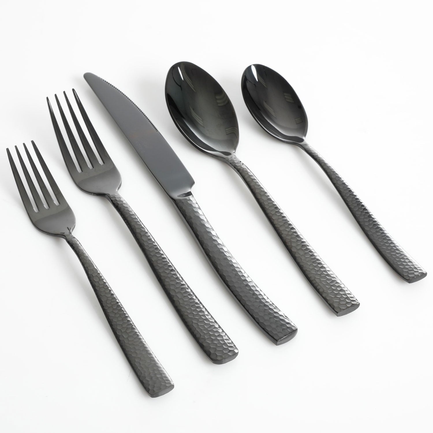 Gibson Elite 79575.2 Stonehenge 20 Piece Flatware Set - Black