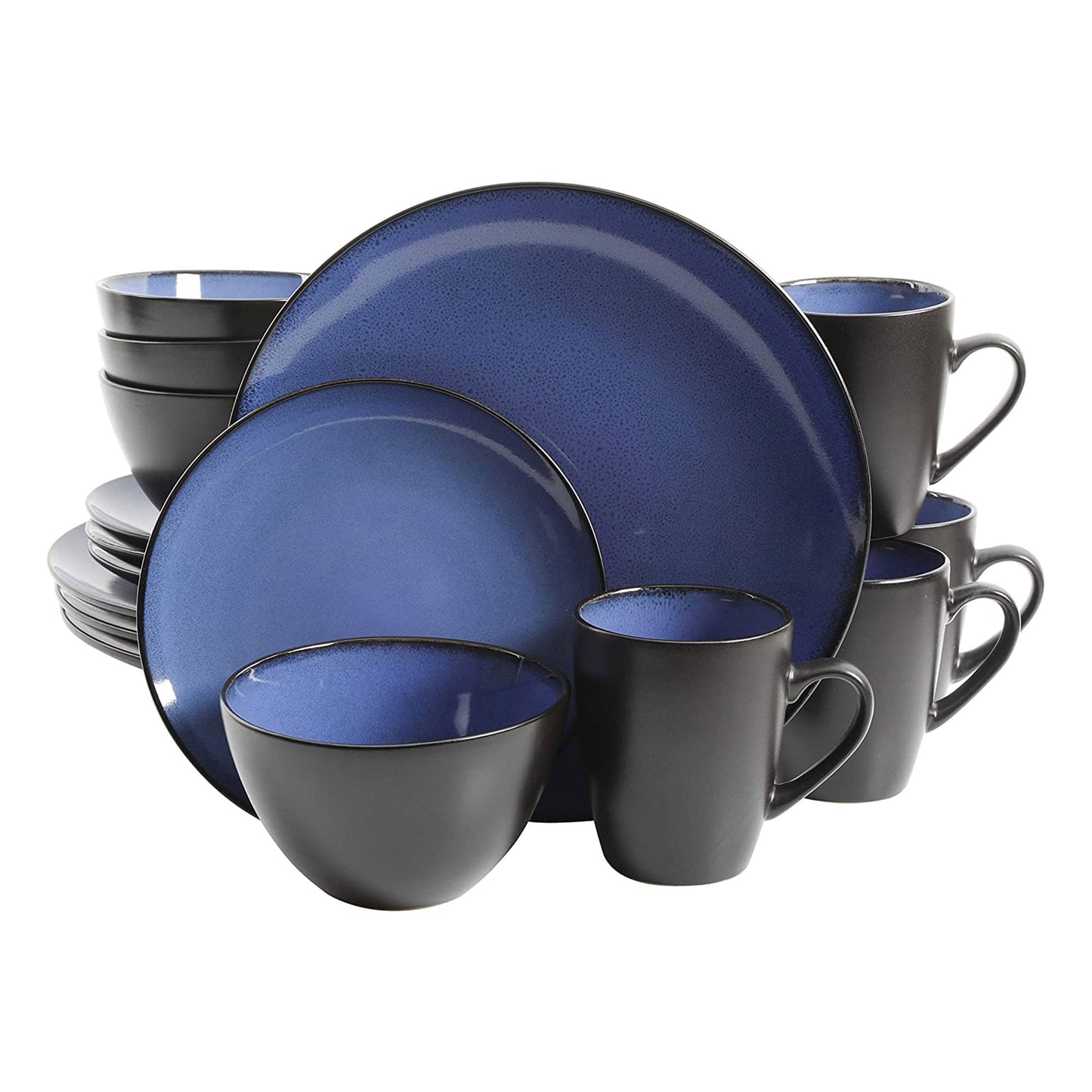 Gibson Soho Lounge Round 16-Piece Dinnerware Set - Taupe