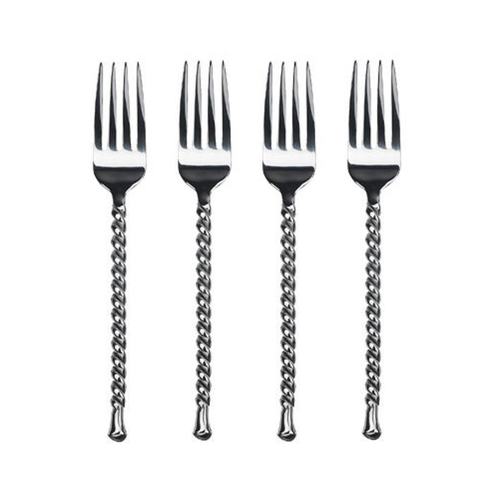 Gourmet Settings Silver Tear 18/10 Stainless Steel Dinner Fork (Set of Four)