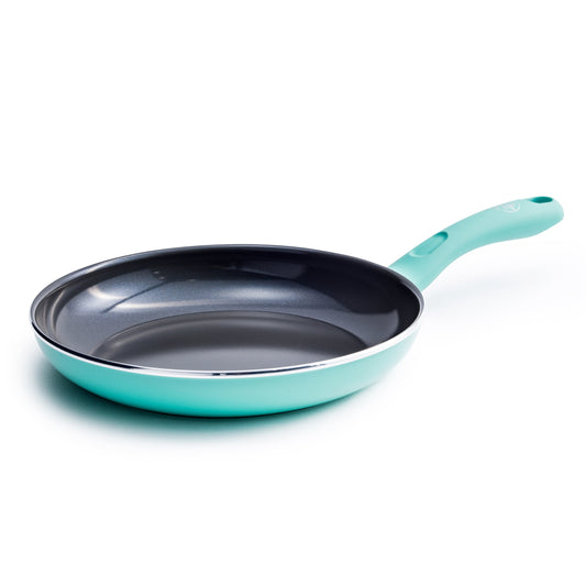 GreenLife Diamond Ceramic Non-Stick 10" Open Frypan/Skillet, Turquoise