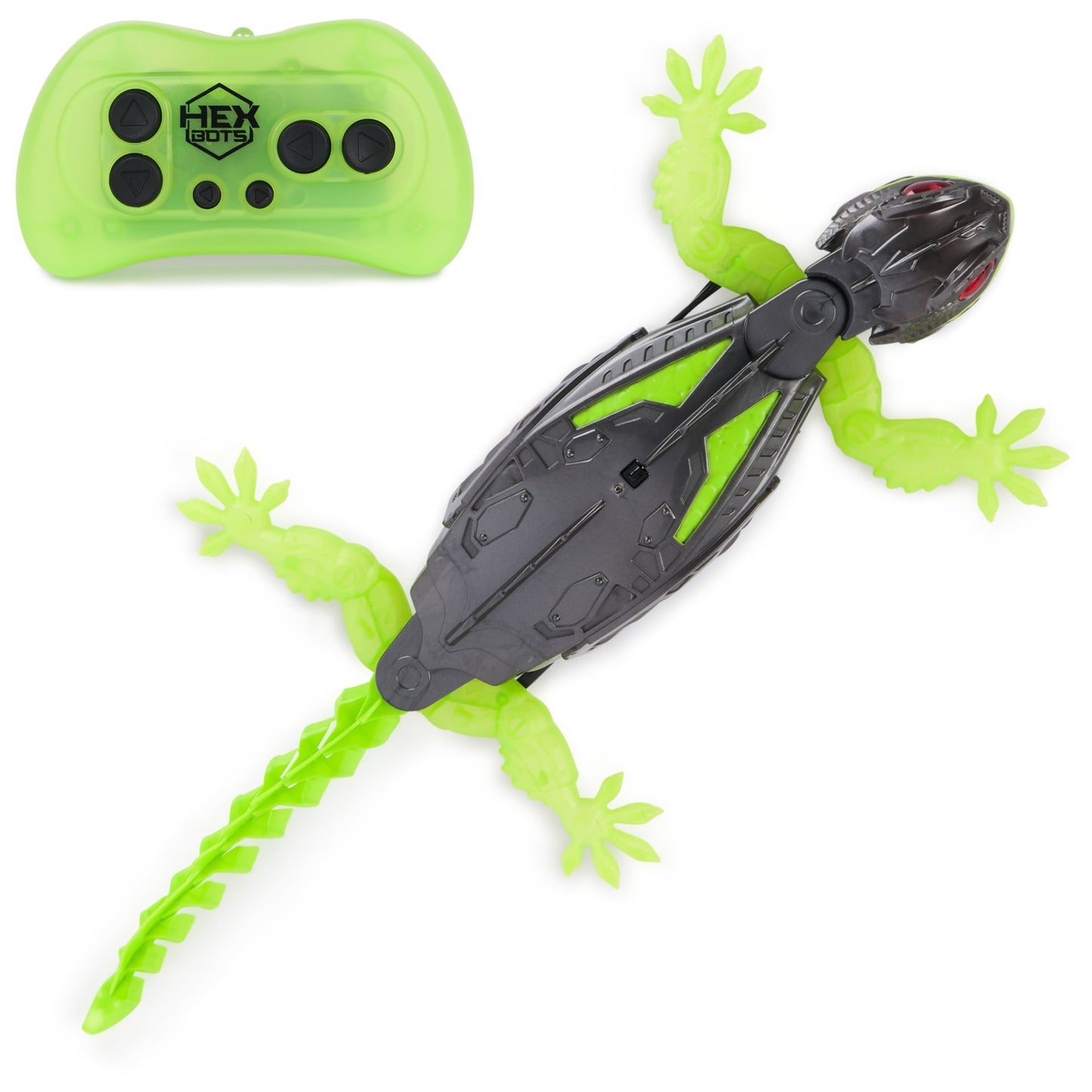 HEX BOTS Wallcrawler Gecko, Remote Control Robot Toy for Kids, Batteries Not Included