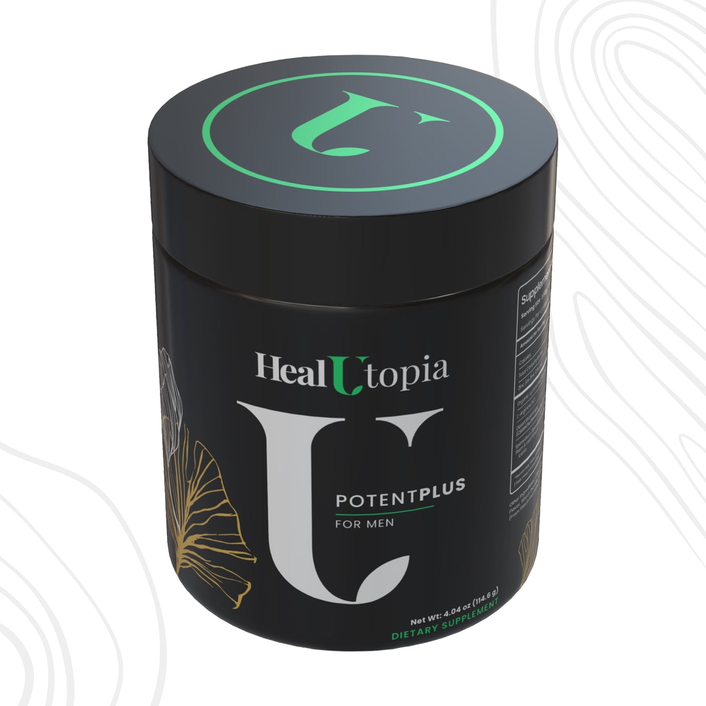 HealUtopia - PotentPlus | Maximum Men's Stamina, Endurance & Testosterone Booster with Organic Goji Berry, Zinc, Cistanche, Horny Goat Weed ,  L-Arginine | Non-GMO, Vegan, Made in USA | 30 Servings