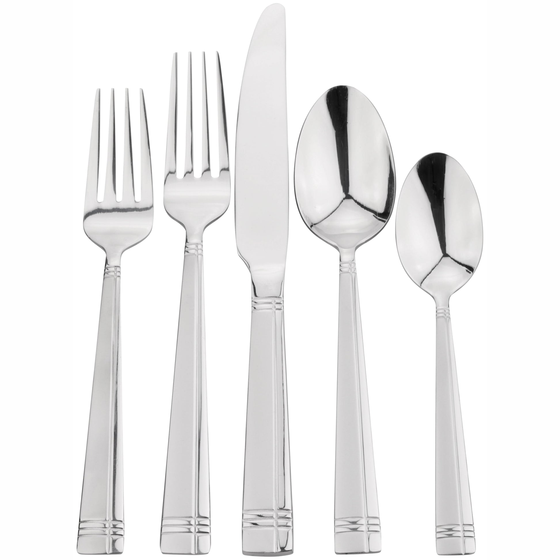 International Silver Dawson Frost 20-piece Stainless Steel Flatware Set