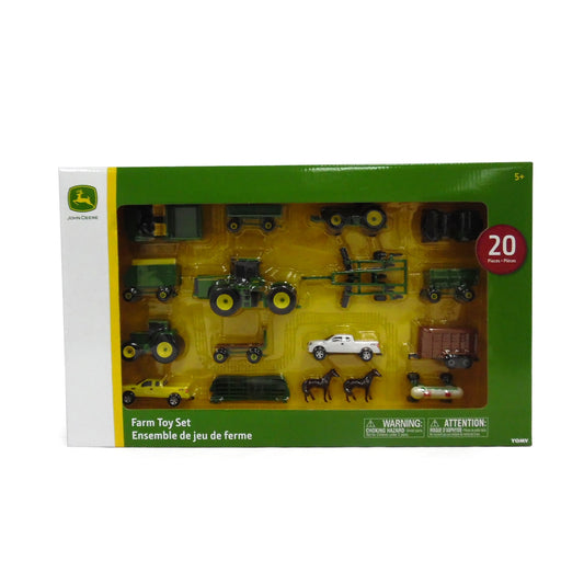 John Deere Play Tractor Vehicle, with Farm Animal Toys