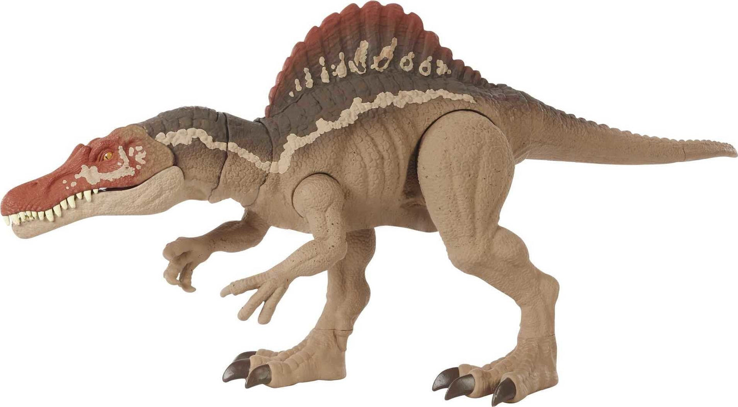 Jurassic World Extreme Chompin' Spinosaurus Action Figure, Biting Dinosaur Toy with Movable Joints