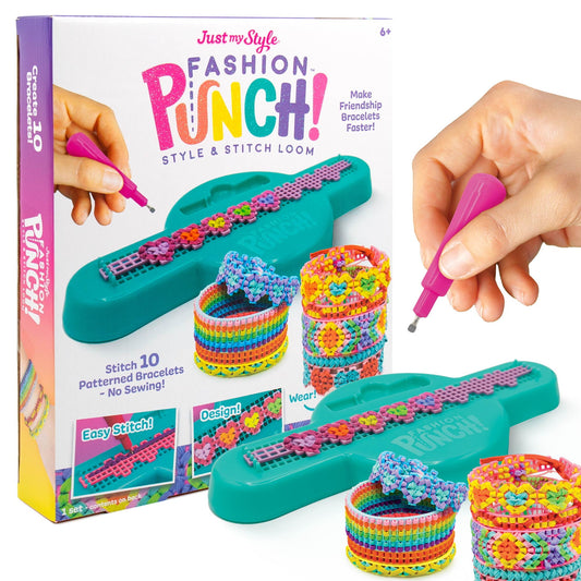 Just My Style Fashion Punch Style & Stitch Loom, Boys and Girl, Child, Ages 6+