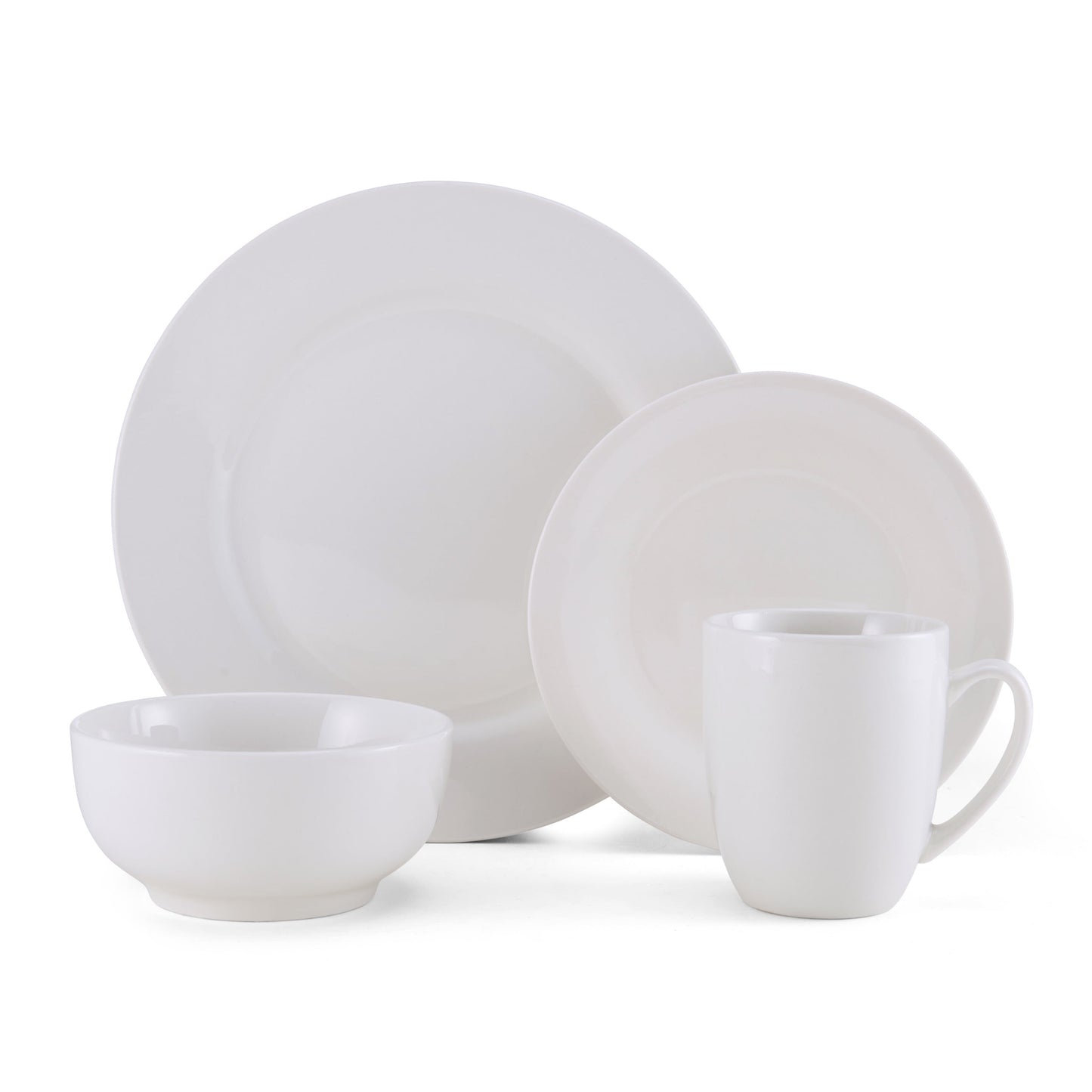 Kendall 16-Piece Dinnerware Set by Studio Nova in White