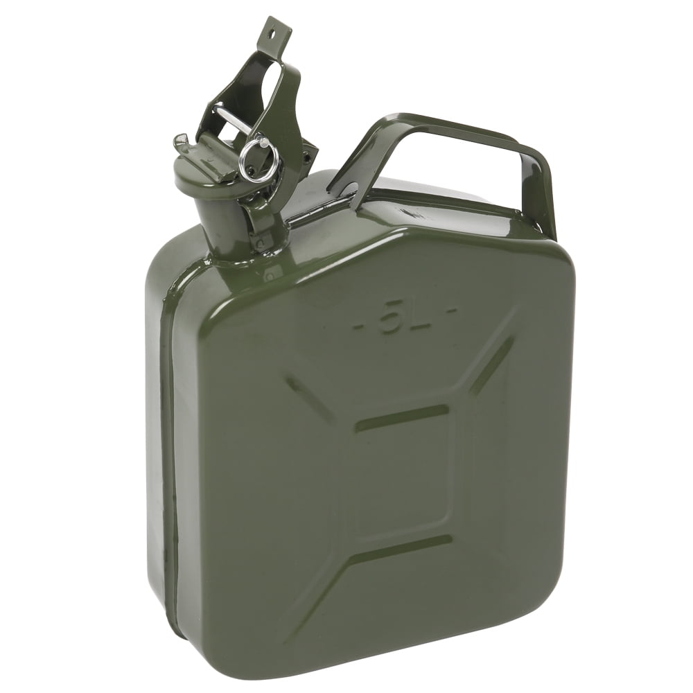 Ktaxon Portable Jerry Can 5L 1.32Gal Capacity, Emergency Backup Fuel Container, Army Green, US Standard