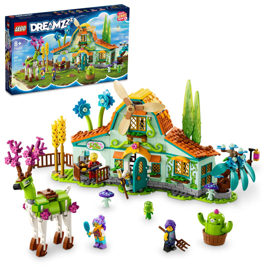 LEGO DREAMZzz Stable of Dream Creatures 71459 Fantasy Animal Toy for Kids, 2 Building Options to Create Mythical Flying Pegasus or Forest Guardian, Unique Gift for 8+ Year Olds