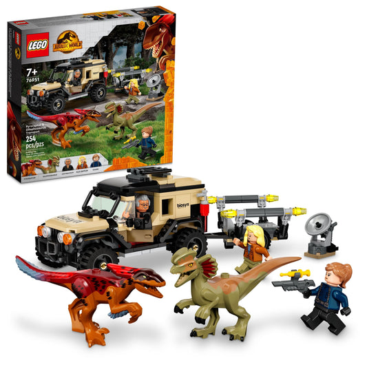 LEGO Jurassic World Dominion Pyroraptor & Dilophosaurus Transport 76951 (279 Pieces)