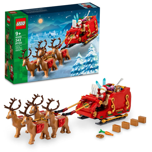 LEGO Santa’s Sleigh Christmas Toy Building Set for Ages 9-13, with Reindeer & Santa Figurine, 40499