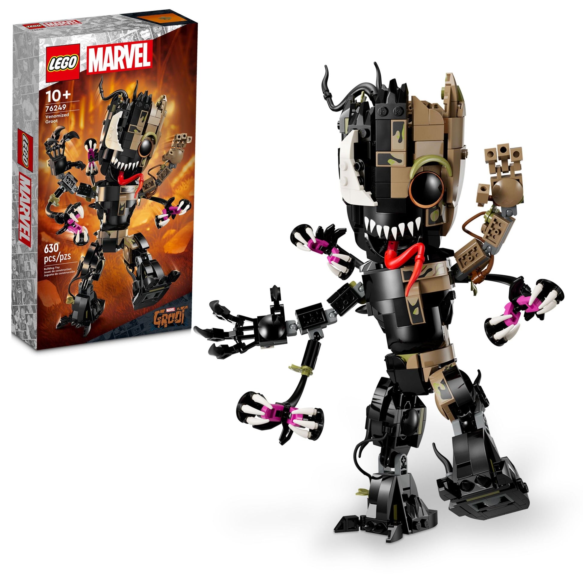 LEGO Marvel Venomized Groot 76249 Transformable Marvel Toy for Play and Display, Buildable Marvel Action Figure for Fans of the Guardians of the Galaxy Movie, Marvel Birthday Gift for 10 Year Old Kids