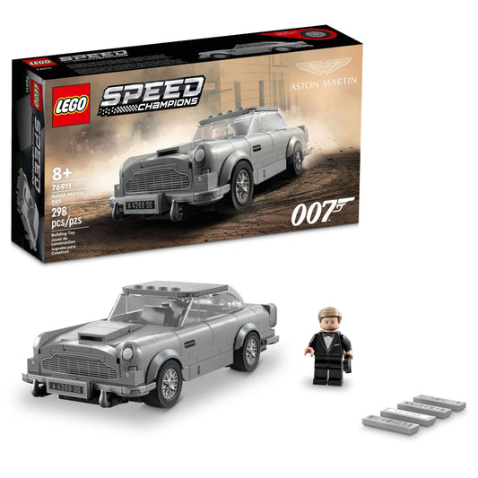 LEGO Speed Champions 007 Aston Martin DB5 76911 Building Toy Set Featuring James Bond Minifigure, Car Model Kit for Kids and Teens, Great Gift for Boys and Girls Ages 8 and Up