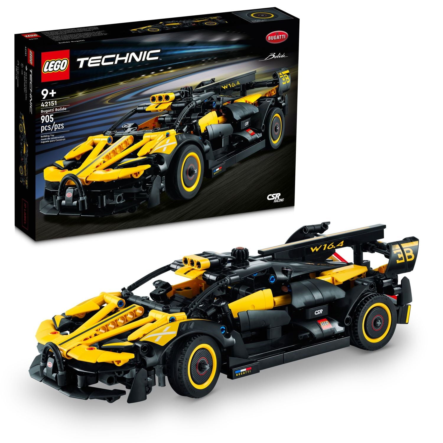 LEGO Technic Bugatti Bolide Race Car Model Building Set, Collectible Sports Car Toy, 42151