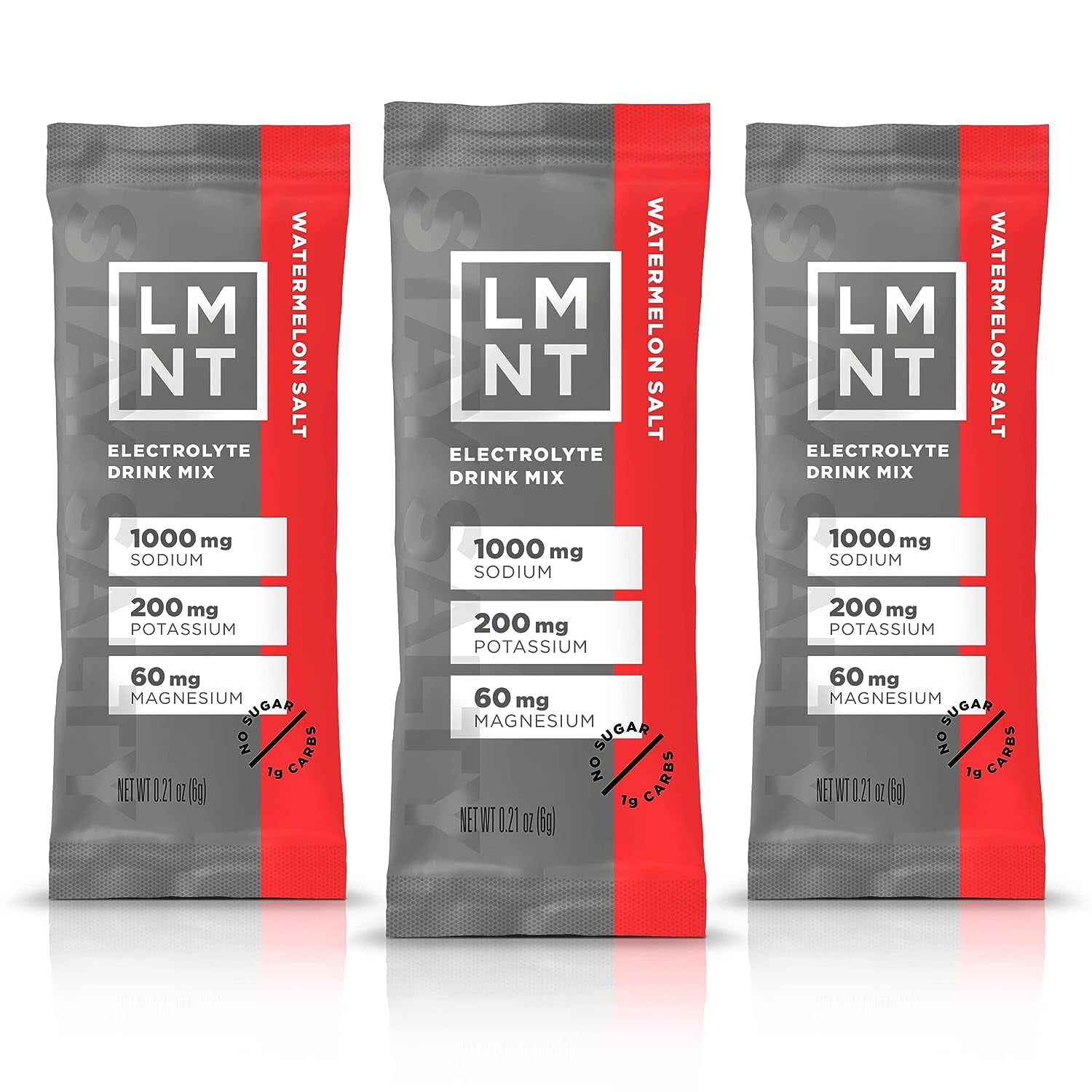 LMNT Zero-Sugar Electrolytes - Watermelon Salt - Hydration Powder Packets | No Artificial Ingredients | Keto & Paleo Friendly | 30 Sticks