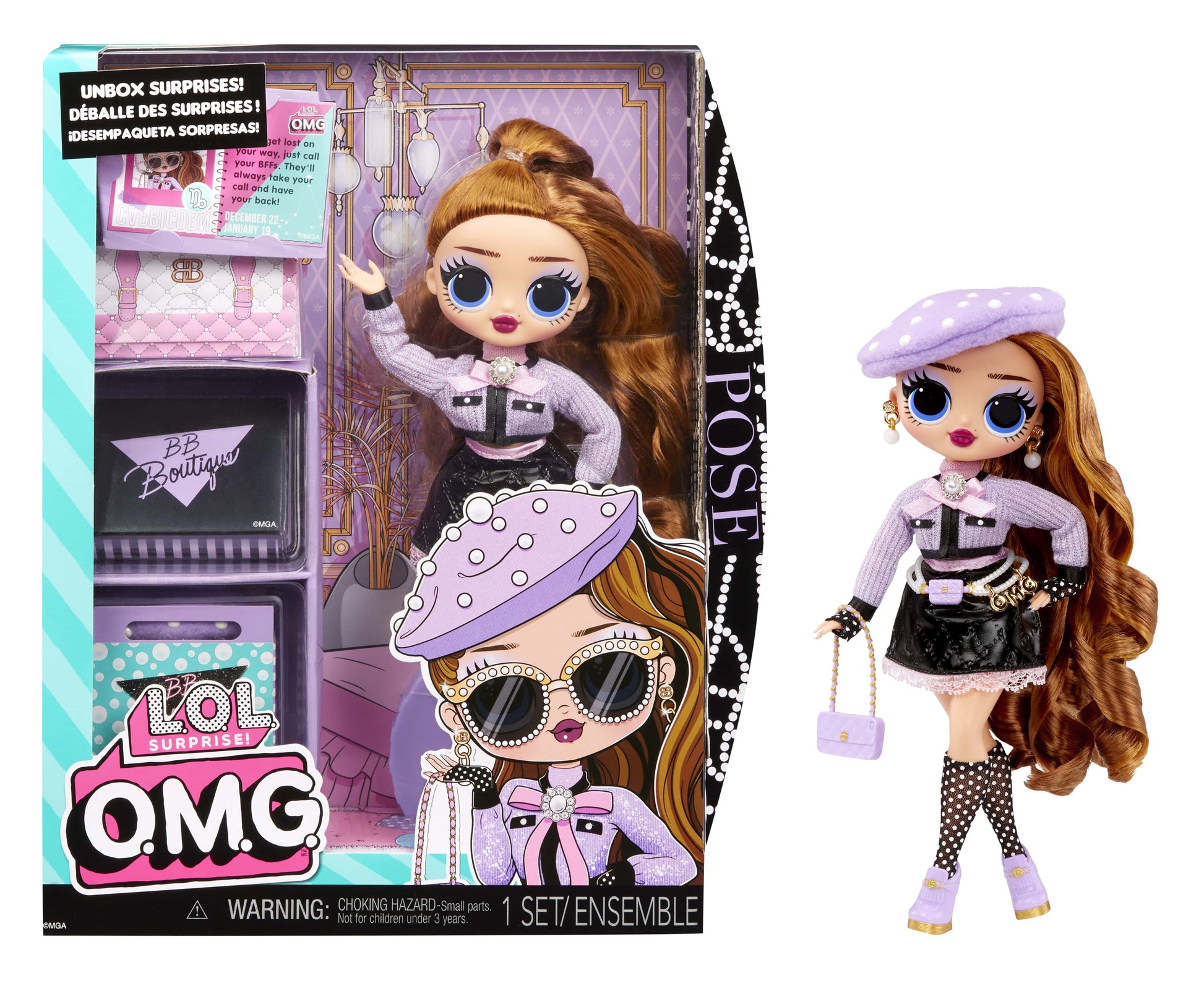 LOL Surprise OMG Pose Fashion Doll with Multiple Surprises and Fabulous Accessories – Great Gift for Kids Ages 4+