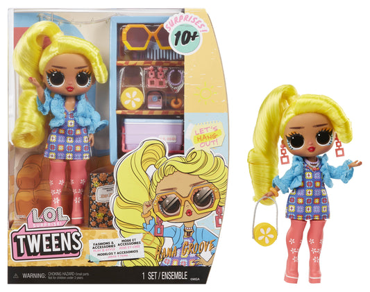 LOL Surprise Tweens Fashion Doll Hana Groove with 10+ Surprises, Multicolor, Ages 4+