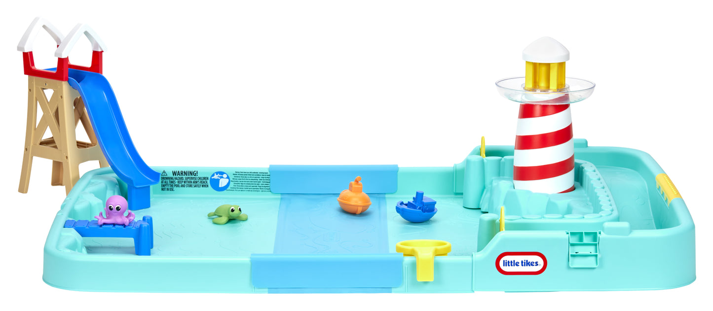 Little Tikes Splash Beach Water Table and Splash Pad, for Ages 2+ Years, Blue