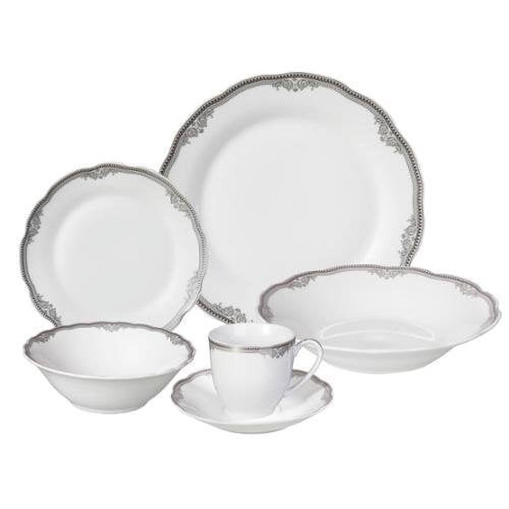 Lorren Home Trend s 'Elizabeth' 24-piece Porcelain Dinnerware Set