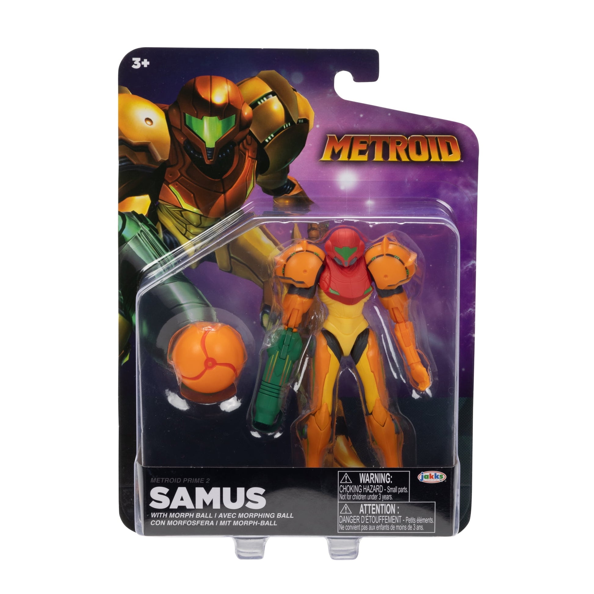 Metroid Samus 4 inch Action Figure with Morph Ball