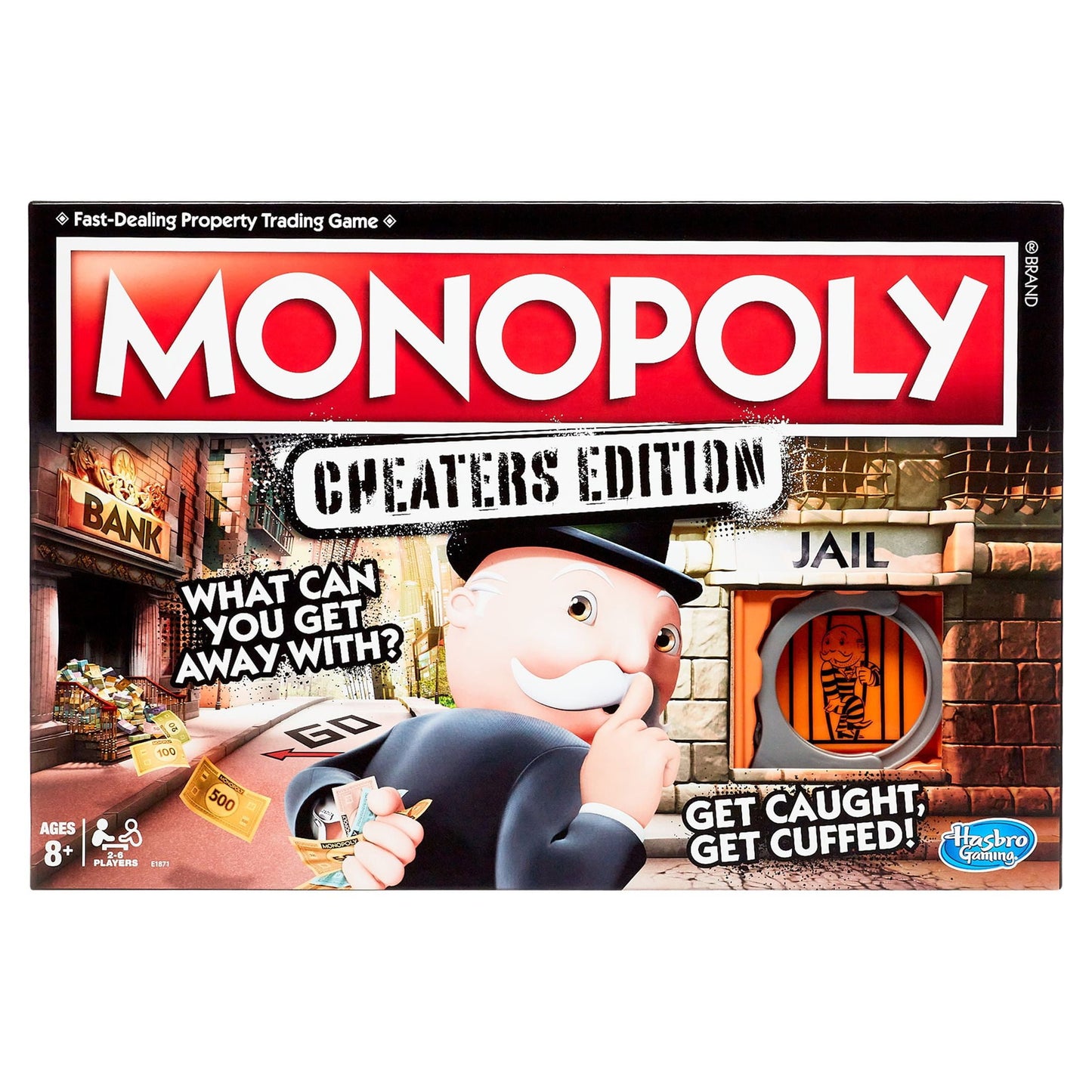 Monopoly Cheaters Edition Board Game for Kids and Family Ages 8 and Up, 2-6 Players