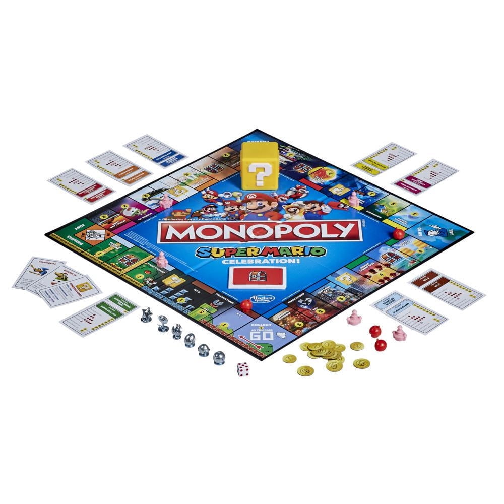 Monopoly Super Mario Celebration Edition Board Game for Kids and Family Ages 8 and Up, 2-6 Players