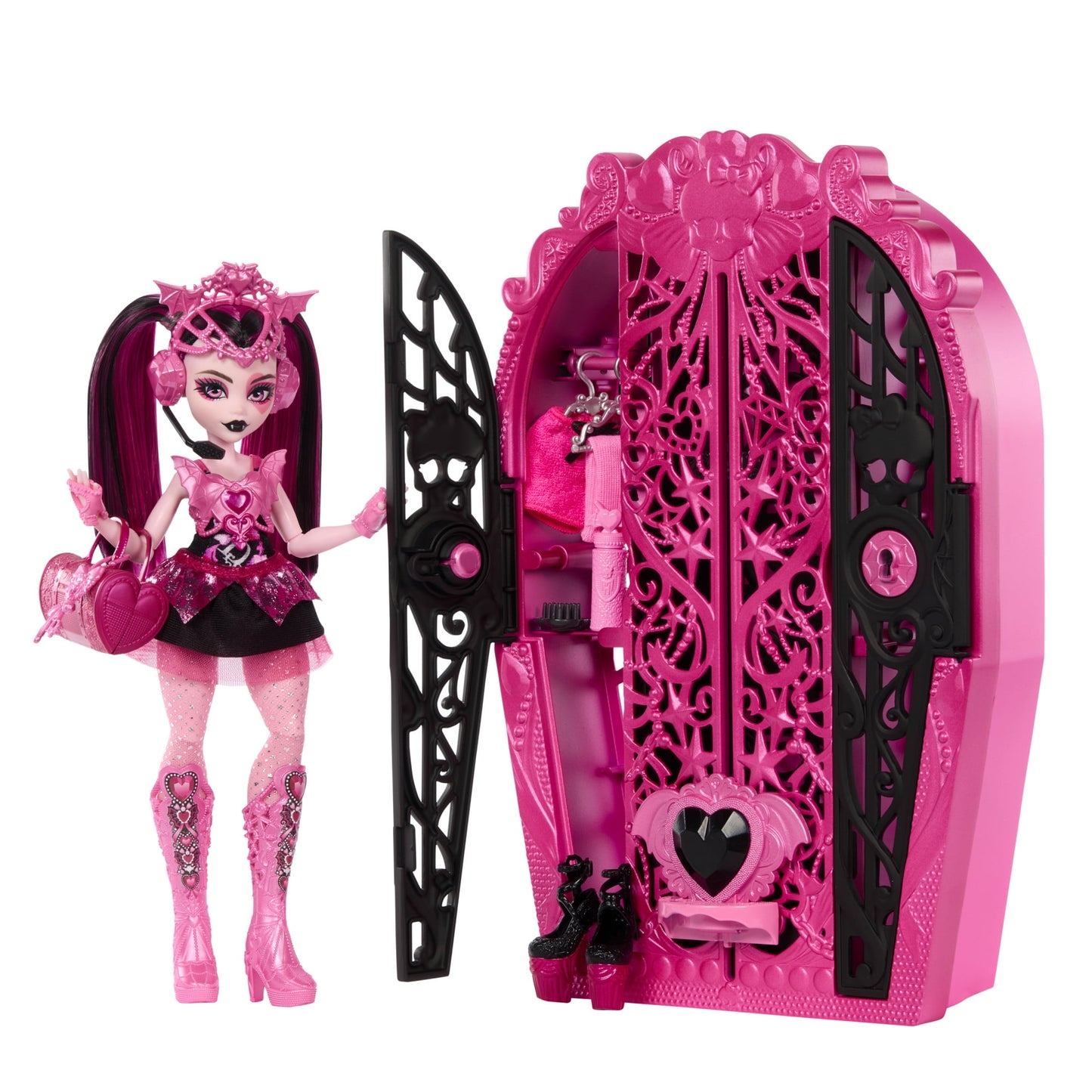 Monster High Skulltimate Secrets Monster Mysteries Playset, Draculaura Doll with 19+ Surprises