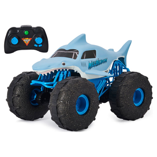 Monster Jam, Official Megalodon Storm All-Terrain Remote Control Monster Truck for Boys and Girls, 1:15 Scale, Kids Toys for Ages 4-6+