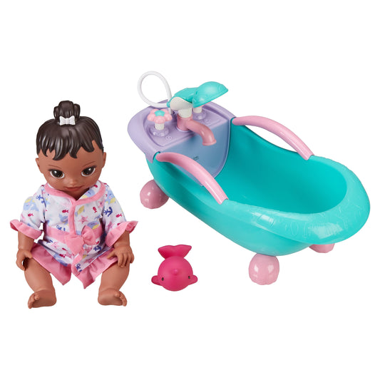 My Sweet Love Soft Baby Doll and Motorized Bathtub Set, 3 Pieces, African American