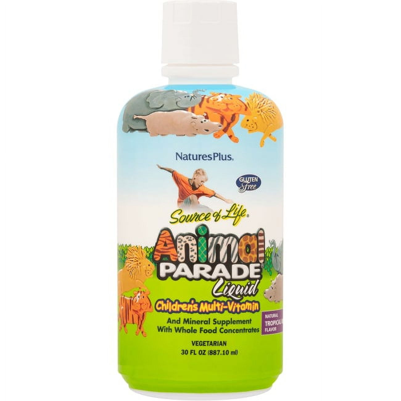 Natures Plus Animal Parade Liquid Children's Multi-Vitamin - Tropical Berry