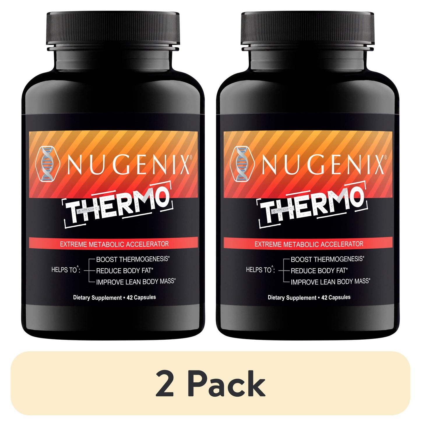 (2 pack) Nugenix® Thermo, Fat Burner Dietary Supplement for Men, 42 Count