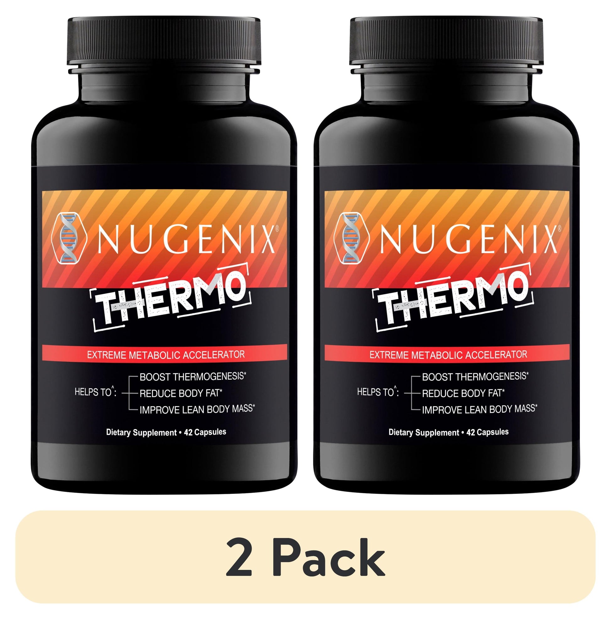 (2 pack) Nugenix® Thermo, Fat Burner Dietary Supplement for Men, 42 Count