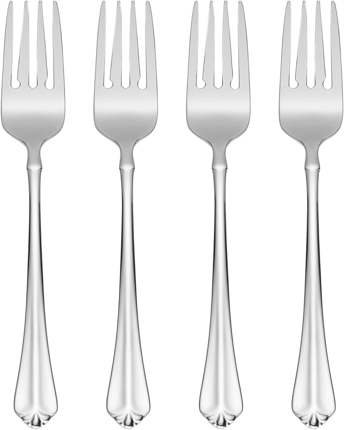 Oneida Julliard 7" Flatware Salad Fork, Set of 4, 18/10 Stainless Steel, Silver