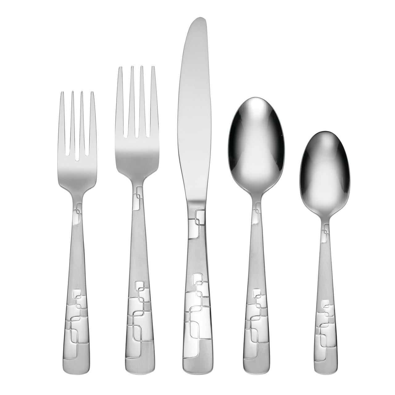 Oneida Quadratic 20 Piece Flatware Set, Service for 4