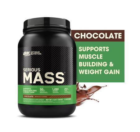 Optimum Nutrition, Serious Mass, Weight Gainer, Protein Powder, Chocolate, 2.95lb