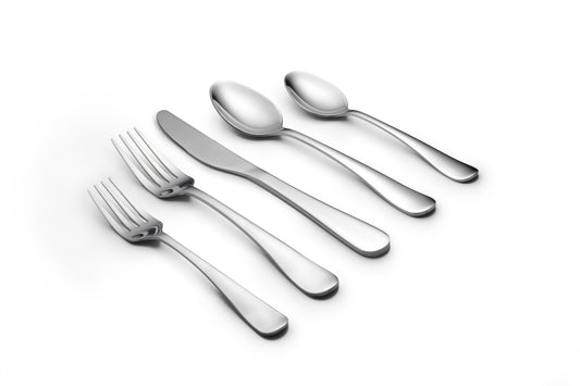 Cambridge Silversmiths Pepino Mirror 45-Piece Flatware Set, Service for 8