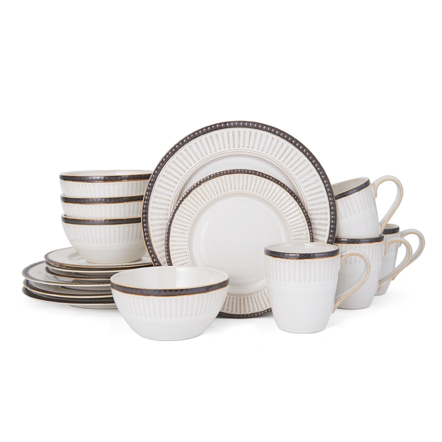 Pfaltzgraff® Promenade Column 16-Piece Stoneware Dinnerware Set