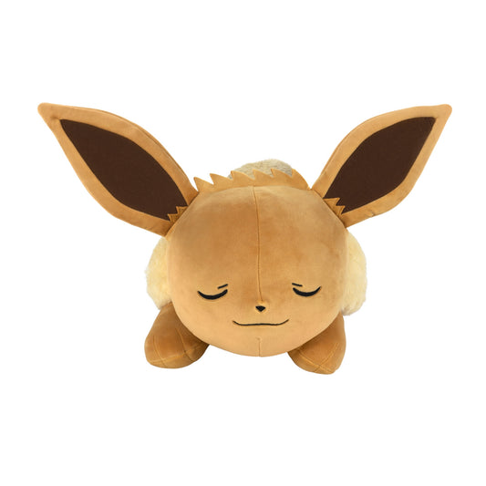 Pokemon 18” Plush Sleeping Eevee - Cuddly- Must Have for Pokémon Fans- Plush for Traveling, Car Rides