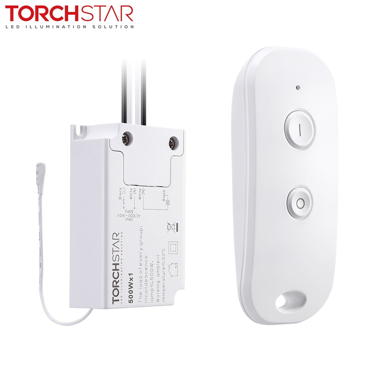 Remote Light Switch Wireless, On/Off Switch and Receiver Kit