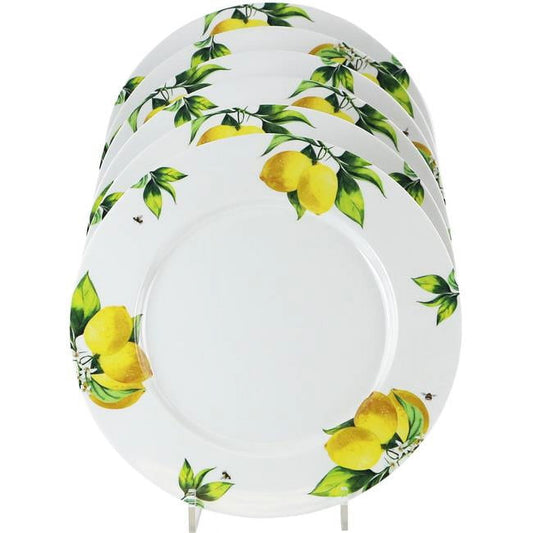 Reston Lloyd 71419 6pc Melamine Dinner Set  Fresh Lemons