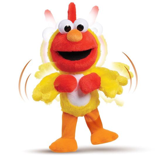 Sesame Street Chicken Dance Elmo Feature 13 Inch Plush, Dancing Plush, Stuffed Animal Baby and Toddler Toys